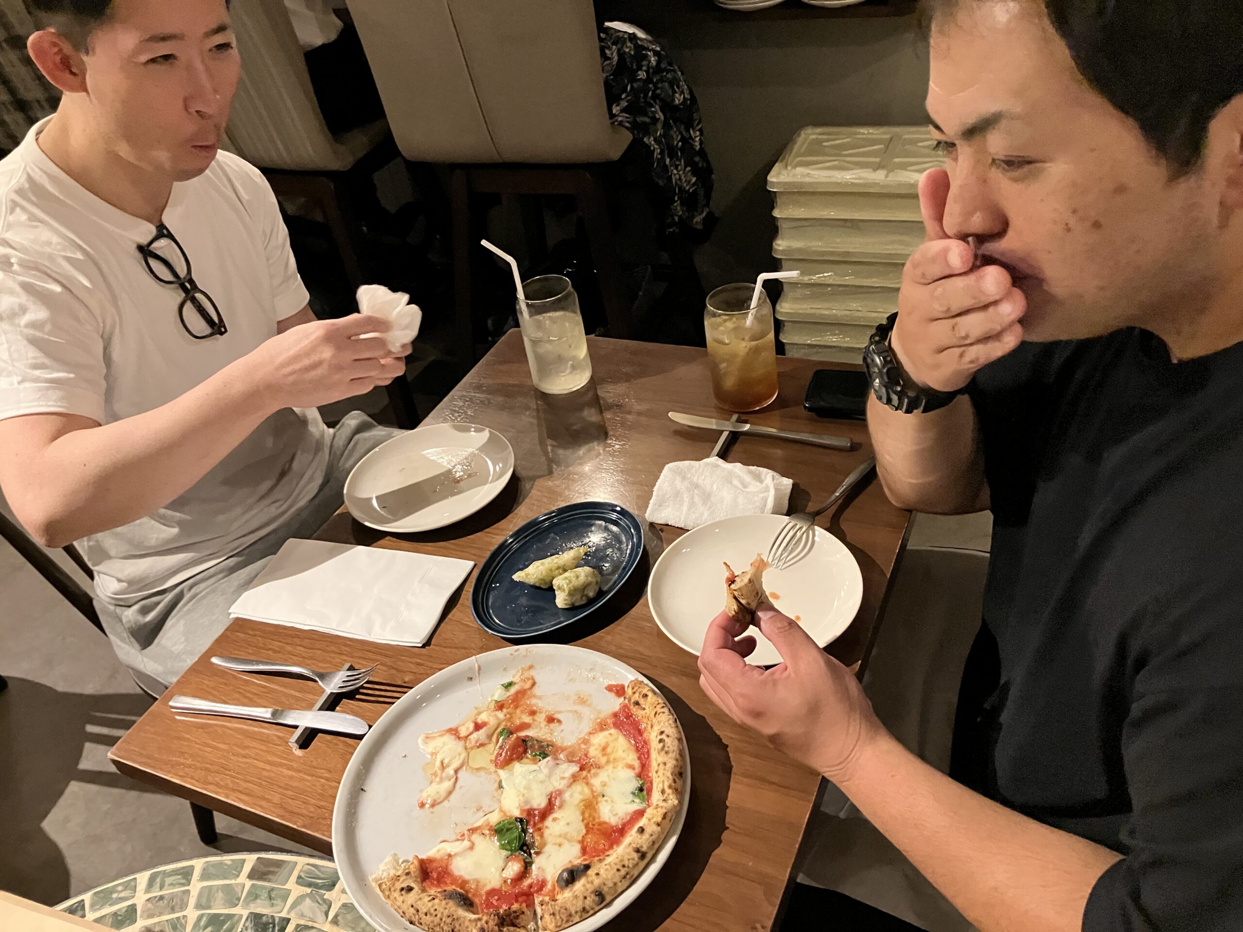 講習終わりにトレーナー仲間でご飯